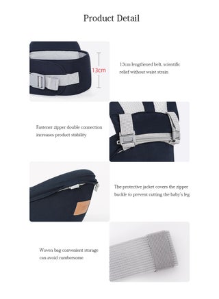 Comfortable and Breathable Baby Carrier for Newborns with Detachable Seat - view 3